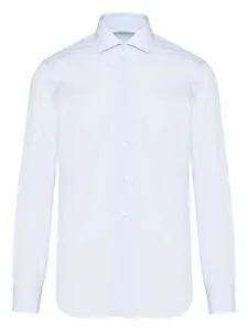 Полосатая рубашка с длинными рукавами Barba, синий