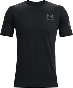 Мужская футболка Under Armour New Freedom by 1775, Black (001)/Marine Od Green