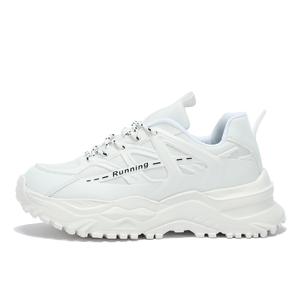 Singing Износостойкие легкие низкие массивные кроссовки на платформе унисекс белые, цвет White