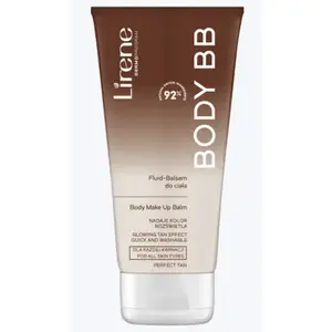 Lirene 92% натуральный бальзам для макияжа тела с эффектом сияющего загара, веганский 175 мл