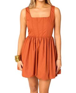 Мини-платье Heidi Bubble в цвете Burnt Orange BUDDYLOVE, оранжевый