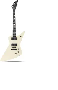 Unbranded Электрогитара с цельным корпусом, корпус гитары из красного дерева, лады из нержавеющей стали с шаровыми окончаниями, гриф из палисандра (глянцевый кремовый цвет)