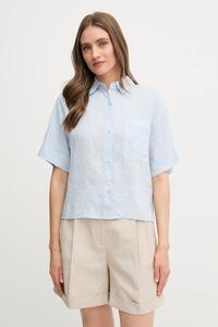 Льняная рубашка Tommy Hilfiger, синий