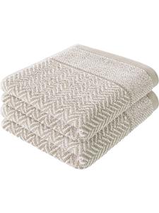 Herzbach home Полотенце для душа в светло-сером цвете