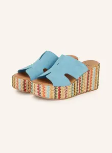 Мюли на платформе È Mia, синий