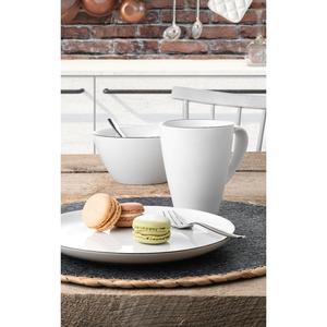 Сервиз для завтрака Набор посуды, 18 предметов, Lido Black Line, круглые Кружки, тарелки, миски, 18 предметов, на 6 человек, Сделано в Германии Seltmann Weiden, белый/черный