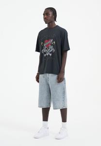 Футболка с принтом LOVE KILLS SLOWLY DIAMANTE  Ed Hardy, черный