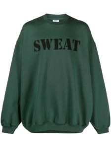 Толстовка Sweat VETEMENTS, зеленый