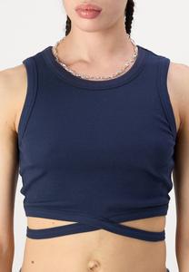 Топ NMMAYA TIE Noisy May, темно-синий