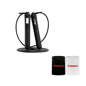 Контроллер для скакалок abs веревка pvc стальной трос для взрослых 2,8 м LINING, черный