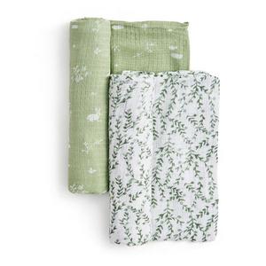 Комплект из 2 пеленок Essentials silky soft Aden + Anais, Sage