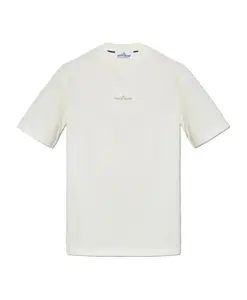 Футболка с логотипом Stone Island, бежевый