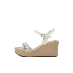 Сандалии с одним ремешком женские COMELY, Ecru/Silver