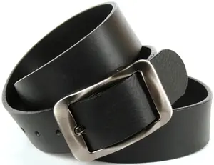 Кожаный ремень Anthoni Crown, джинсовый ремень высокого качества, черный