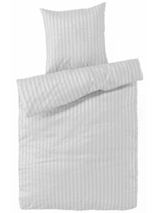 Постельное белье из дамаска в серебре Carpe Sonno, 135 x 200 + 80 x 80 см