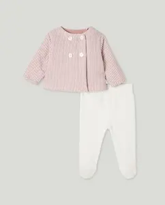 Детский комплект с длинными рукавами, круглой и плоской вязкой Coconut El Corte Inglés, розовый