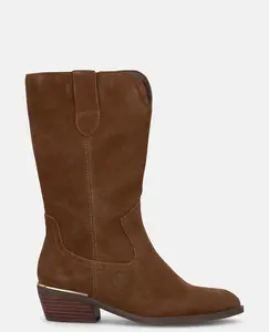 Женские плоские ботинки с разрезом спереди на голенище Alma en Pena, песочный