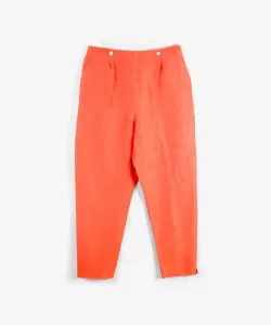 Зауженные брюки из смесовой льняной ткани Studio Picone, цвет Orange(030)