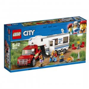 LEGO City, пикап с прицепом из кубиков, 60182
