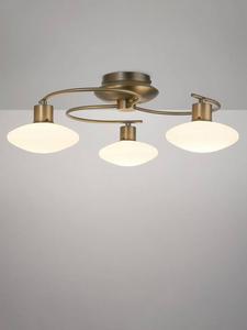 Потолочный светильник Tameo с тремя плафонами John Lewis, Brass