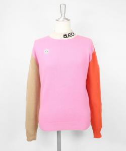 Вязаный свитер с высоким воротником из 100% кашемира Archivio, цвет Pink(129)