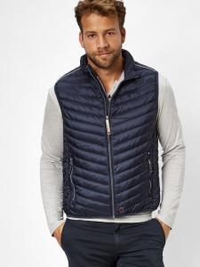 Стеганый жилет из телячьей кожи Redpoint, синий