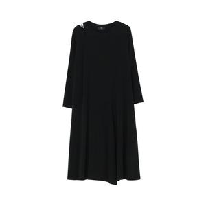 Платье со шнуровкой на плечах Ys, черное