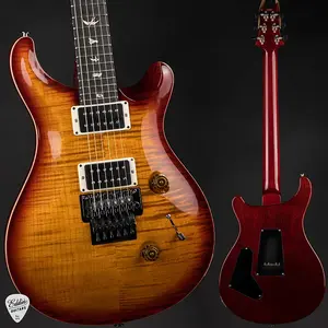 PRS Custom 24 Floyd - Темная вишнево-янтарная вспышка
