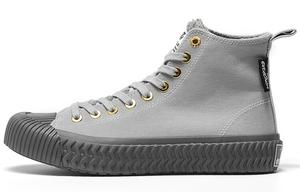 Парусиновые туфли унисекс высокие классические серые Excelsior