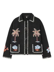 Куртка с вышивкой Alanui, черный
