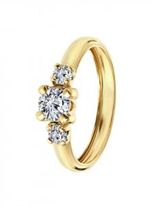 Круглое кольцо из золота 375 пробы Lucardi