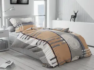 Постельное белье из серого хлопка PINIA TEXTILOMANIE