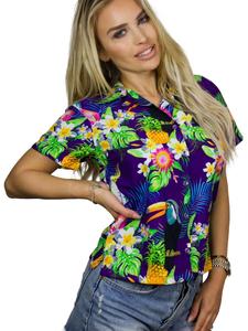 Блуза King Kameha Parrot Cockatoo, фиолетовый