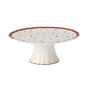Подставка для торта Villeroy & Boch Toy's Delight, 28 см, красно-белый