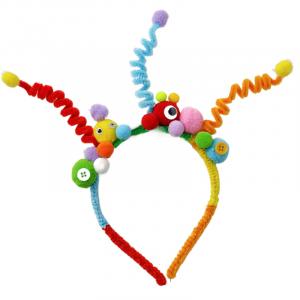 Twist Rod Spring Quirky Headband Cartoon Ball Headband Doll Products JIUFEN