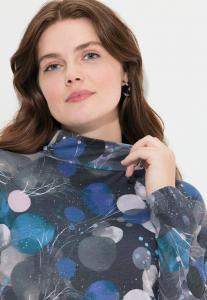 Топ с длинными рукавами POLKA DOT TURTLENECK TEE Ulla Popken, темно-синий