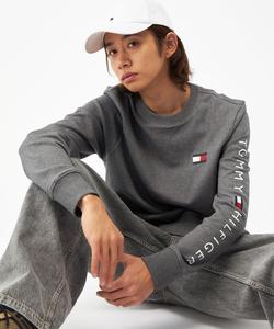 Толстовка с длинными рукавами из французской махровой ткани с логотипом, унисекс, эксклюзивно в интернет-магазине.