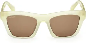 Солнцезащитные очки Max &Co MO0145 39J, блестящие, светло-желтые, размер 50/18/135, женские Max&Co., 39j Shiny Light Yellow