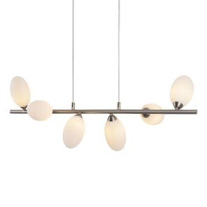 Светодиодный подвесной светильник Näve Eleganza, матовое стекло/алюминий - 6 ламп
