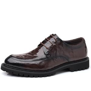 Мужские туфли Modengpan черные коричневые низкие