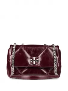 Стеганая кожаная сумка через плечо Tory Burch, красный