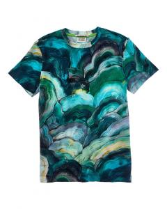 Футболка свободного кроя с принтом по всей поверхности «Scotch & Soda», зеленый