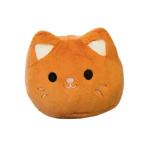 Котенок на веревочке, мягкие и милые плюшевые куклы-подвески, высота 13см Dolls and bears dance, оранжевый