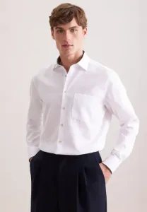 Рубашка делового цвета с розовой отделкой Seidensticker, White