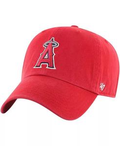 Мужская красная шапка Los Angeles Angels Clean Up Adjustable '47 Brand