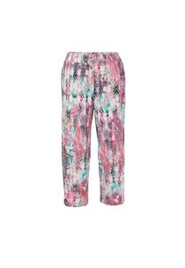 Короткий размер: брюки Louisa с привлекательным принтом и мягкой драпировкой. Goldner, мультиколор