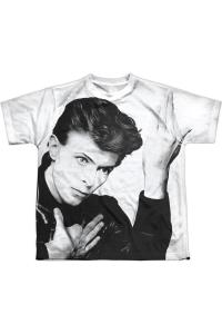 Футболка с коротким рукавом для подростков David Bowie Hero Gildan, белый