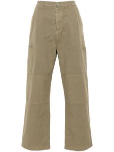 MM6 Maison Margiela брюки свободного кроя с логотипом, зеленый