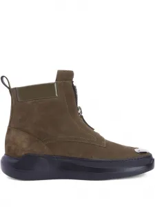 Ботинки Denoel на молнии Giuseppe Zanotti, зеленый