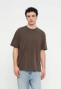 Свободная темная базовая футболка Hollister Co., Brown